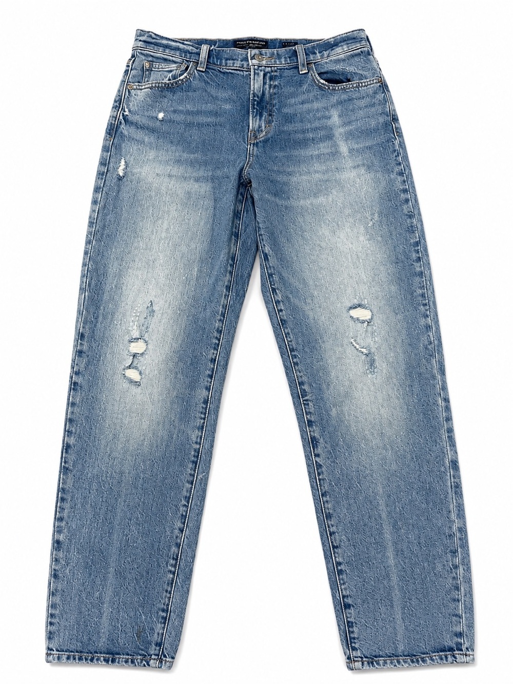 Lucky Brand Women's Straight Leg Jeans - Light Blue Distressed